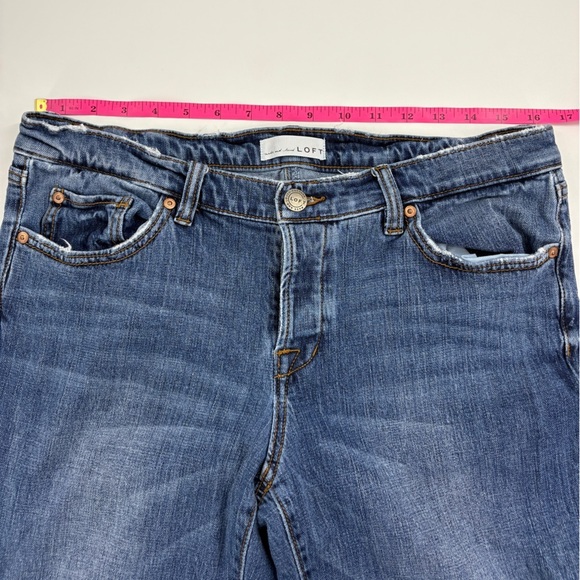 LOFT Mid-Wash Ankle Jeans - Picture 9 of 11